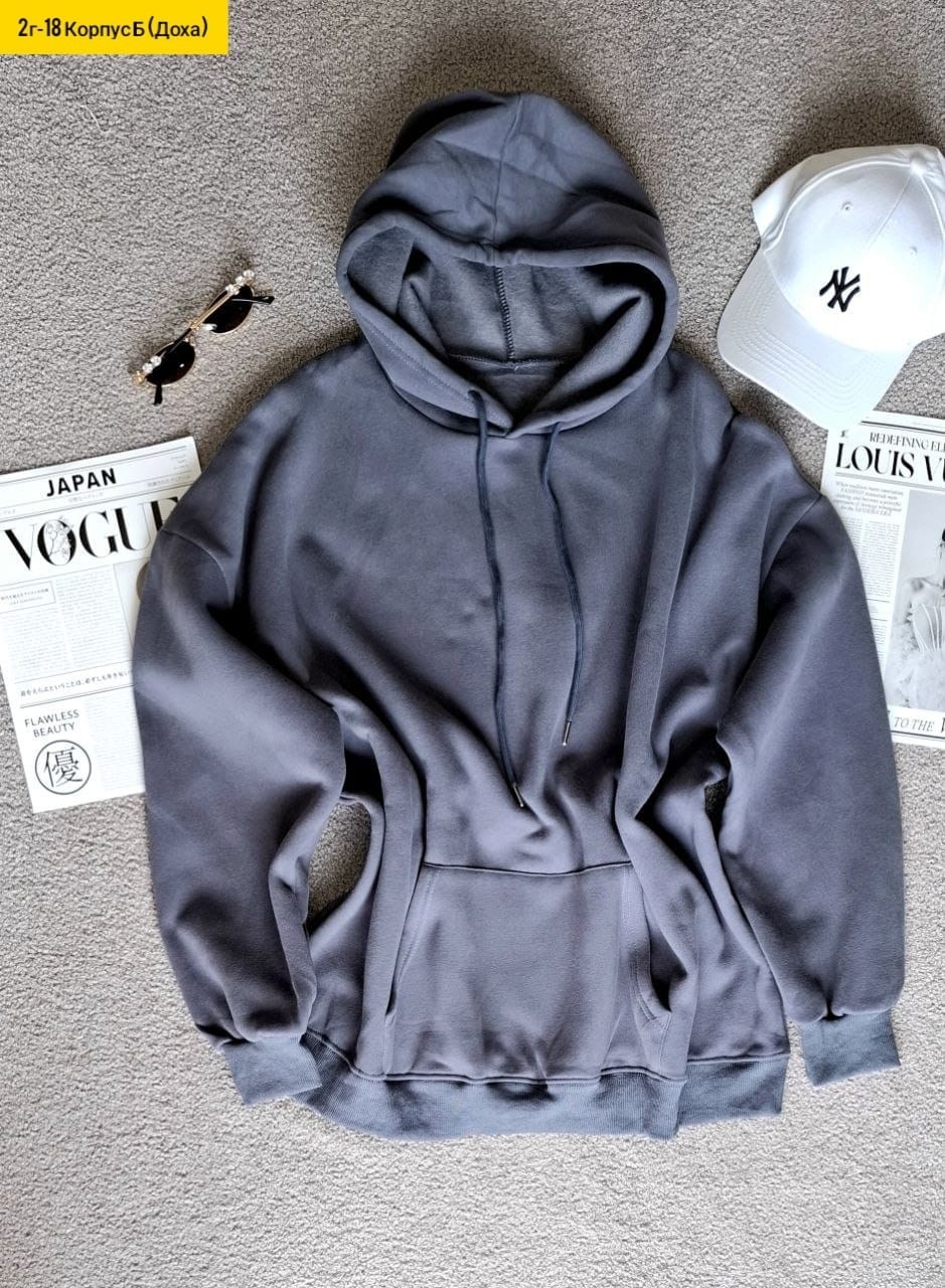 толстовка с капюшоном,однотонная толстовка,толстовка средние,толстовка оверсайз,толстовка в стиле