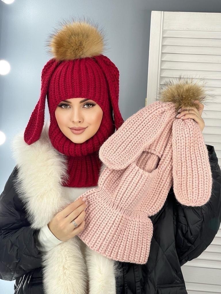 балаклава вязаная женская с ушками,балаклава зайчик,вязаная балаклава с ушками,балаклава зайка вязаная,модные женские шапки