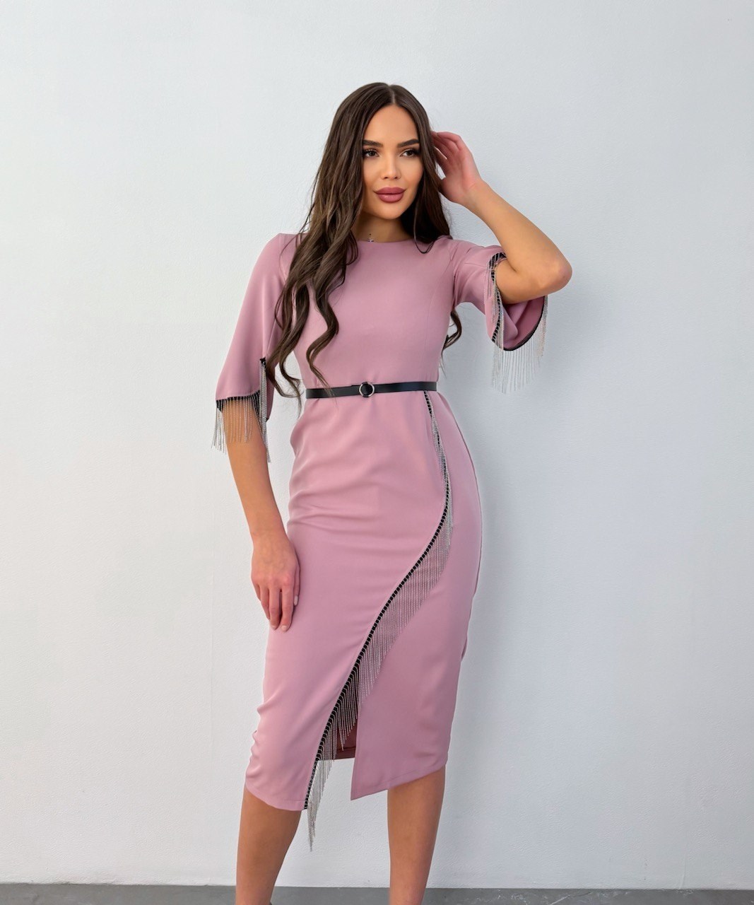 платье,нарядное платье,платье женская,пудровое платье,платье креп