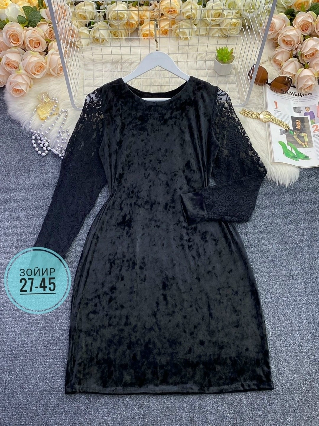 платье из велюра для полных,бархатное платье,синее бархатное платье с кружевом,платье из бархата,платье с гипюром