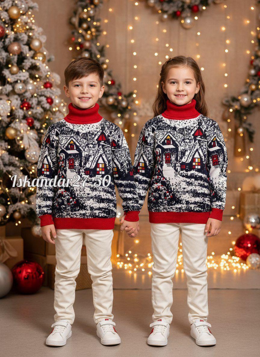 детский свитер,кофта новогодняя,свитер детский с оленями,детский джемпер,свитер для девочек