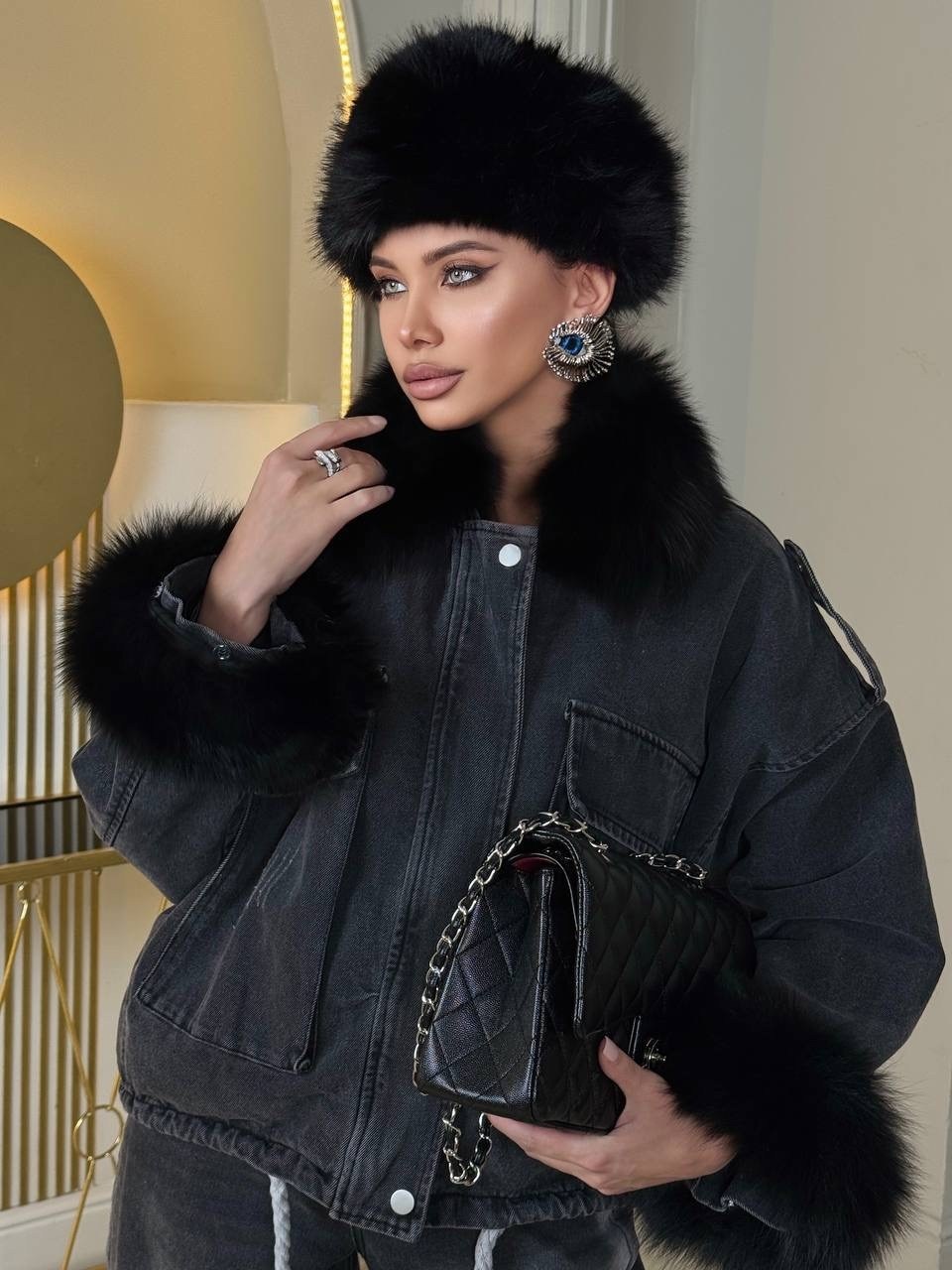 куртка с мехом,куртка женская с мехом,джинсовая куртка с меховым воротником,куртка модная,меховая куртка
