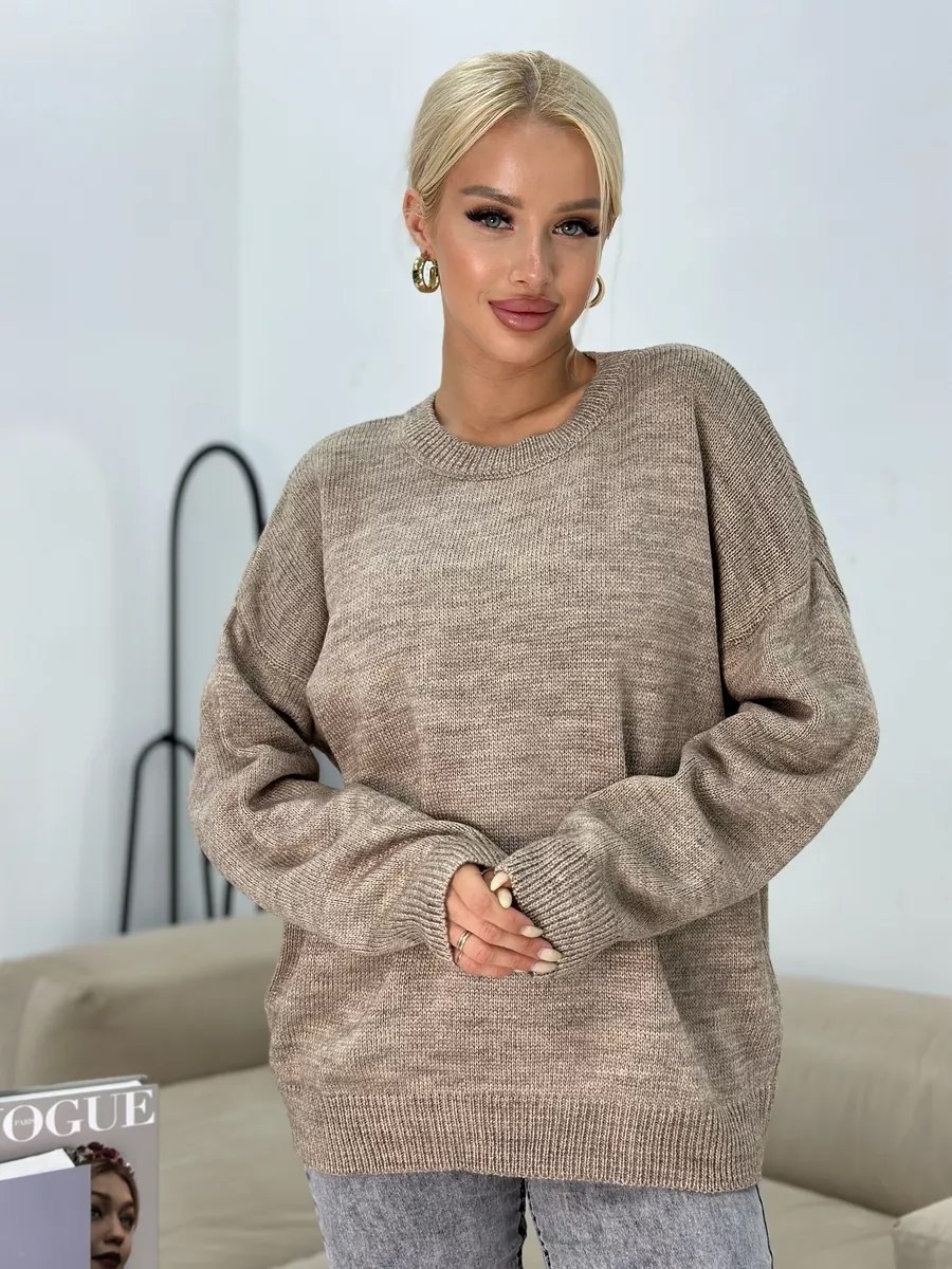 свитера женские,вязаные свитера женские,свитер вязаный повседневный,модный джемпер,кофта женская свитер