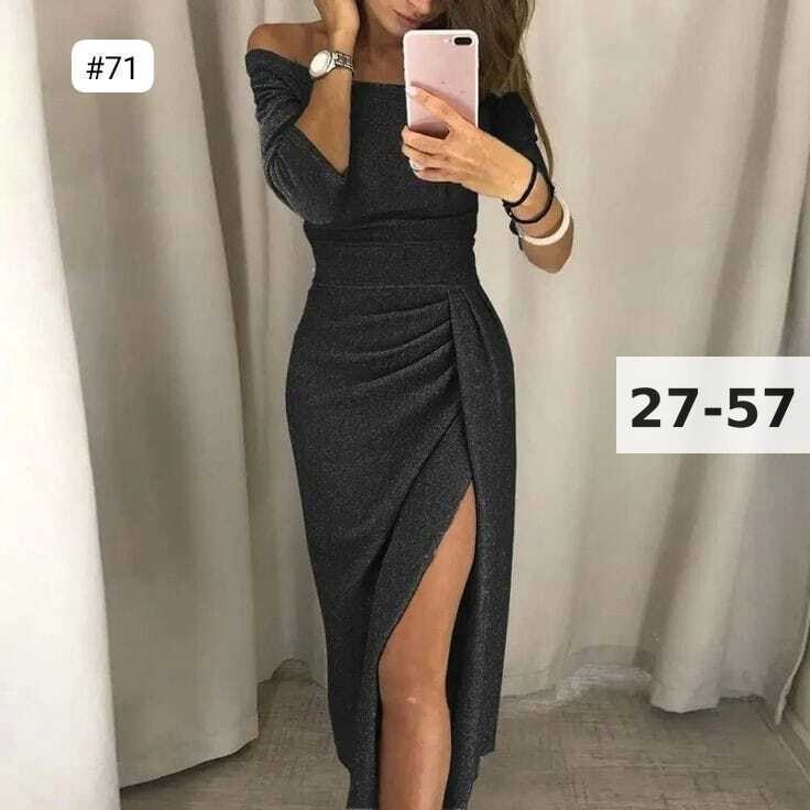 женское облегающее платье с открытыми плечами,длинное платье с люрексом,платье вечернее,приталенное платье,платье женская