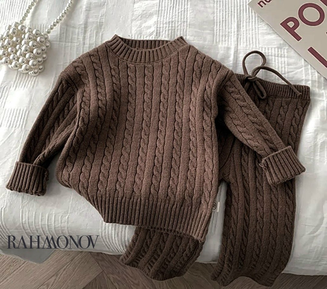вязаные свитера,вязаные костюмы,комплект из свитера,вязаный свитер детский,теплый вязаный свитер