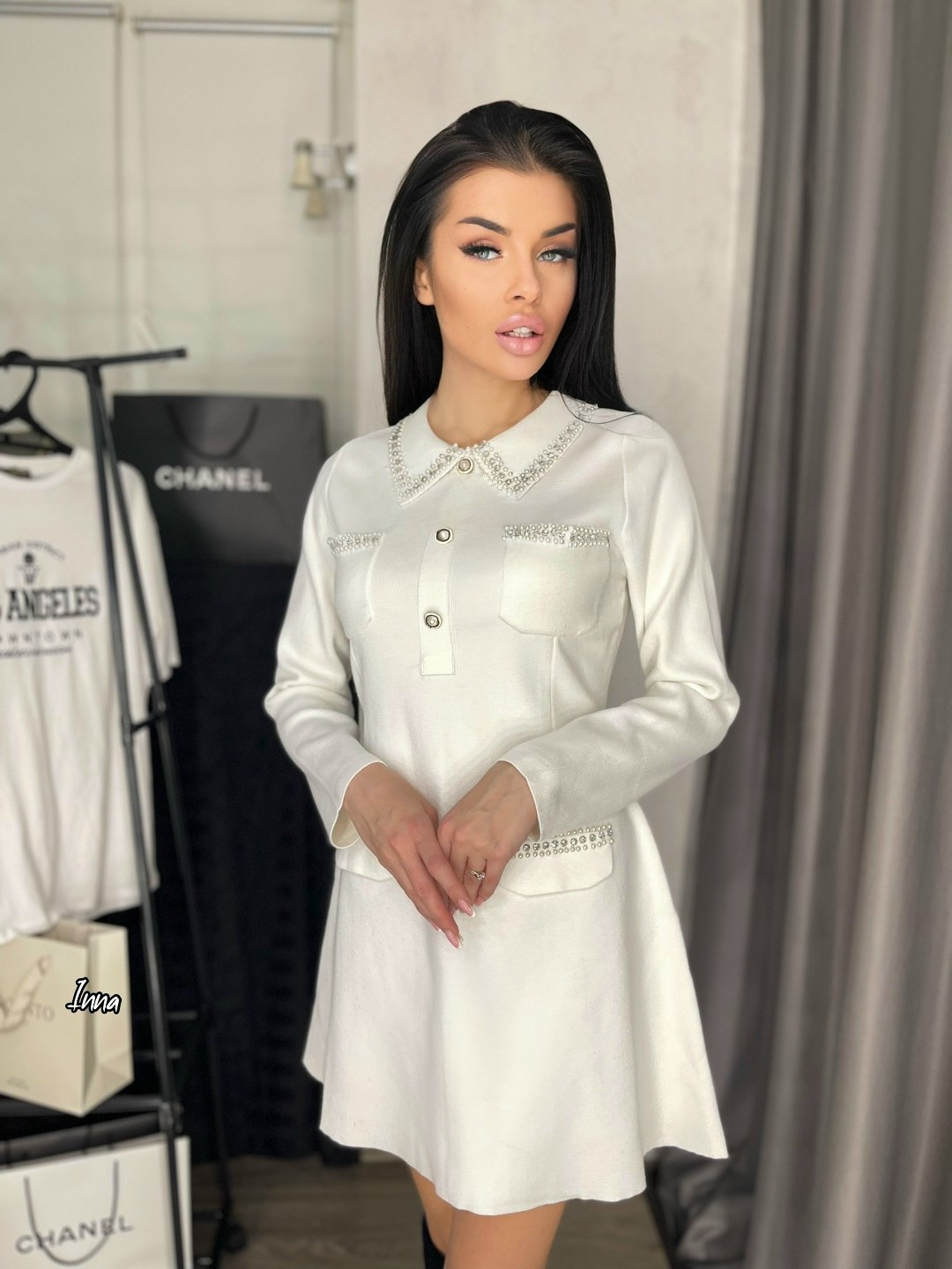 платье,платье с воротником,платье черное,короткие платье,женский платье