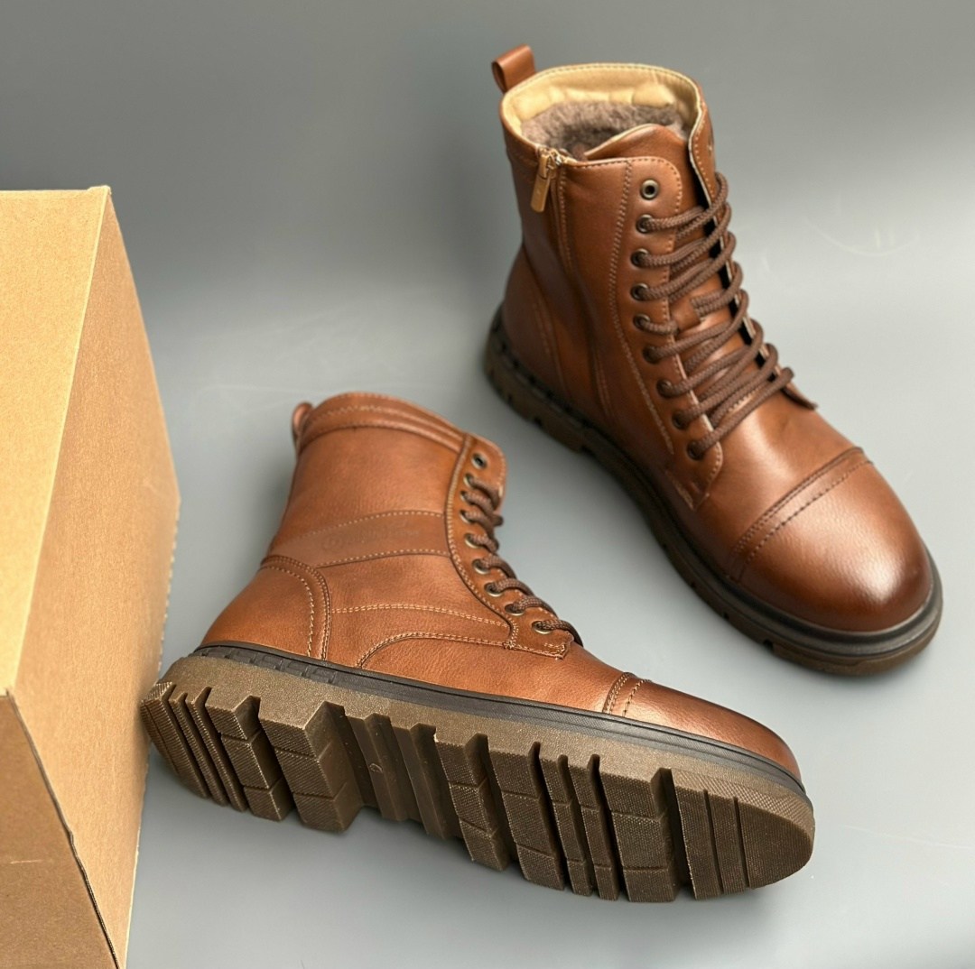 ботинки мужские,,зимние ботинки мужские,ботинки мужские кожаные, зимняя мужская