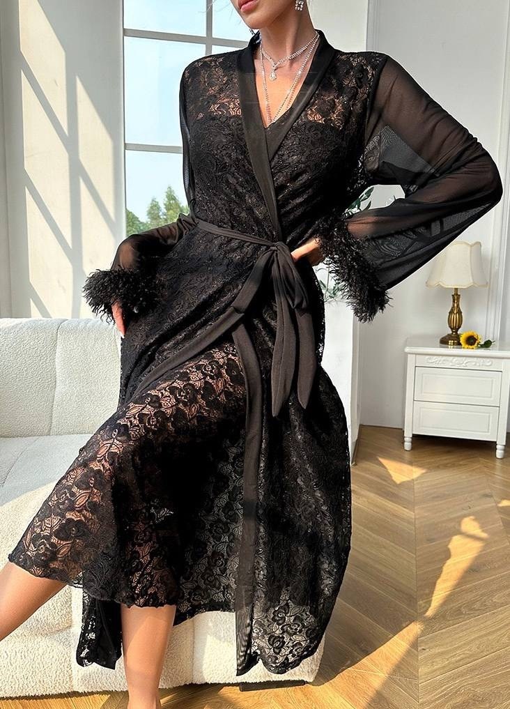 пеньюар комплект,пеньюар халат кружевной,кружевной халат,пеньюар женский прозрачный,женский кружевной халат