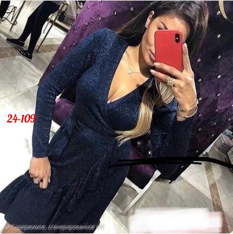 трикотажное платье с люрексом,трикотажное платье на запах с воланами,женское трикотажное платье,модели вечерних платьев из люрекса,платье женская