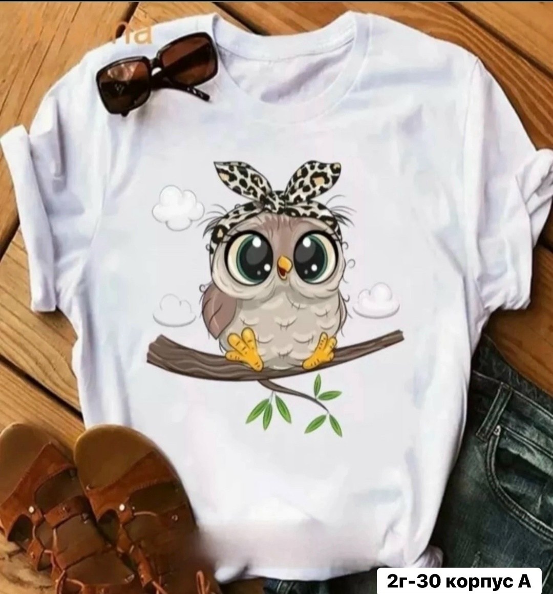 футболки женская,футболка с принтом сова,арго классик футболки женские,футболка с совой,женская футболка с принтом совы