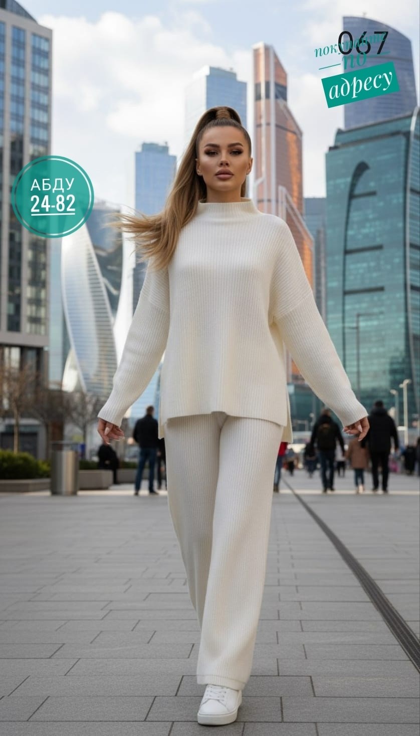 трикотажные костюмы,сити текс костюм вязаный с брюками широкими палаццо шерстяной,вязаные костюмы,женские костюмы,стильные костюмы