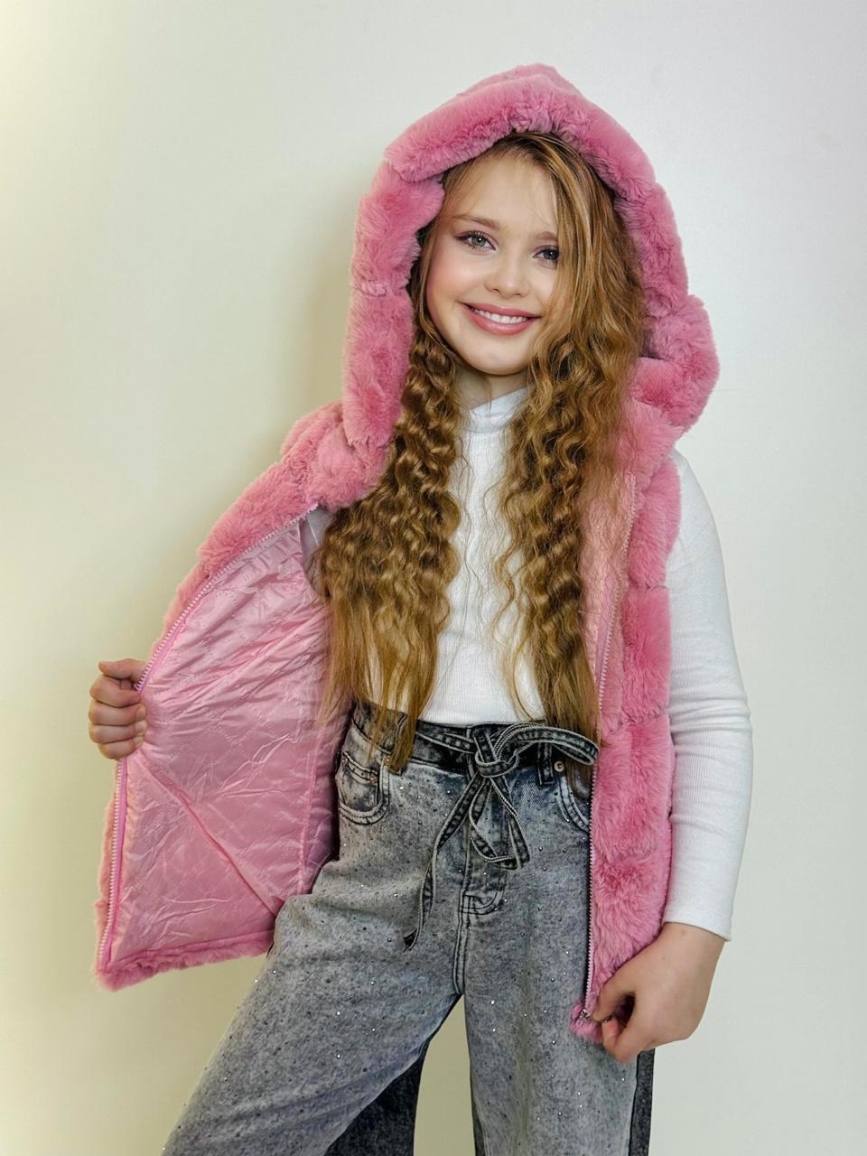 меховая жилет,меховая жилетка,жилет детский меховой,меховая жилетка для девочки,детские меховые жилеты