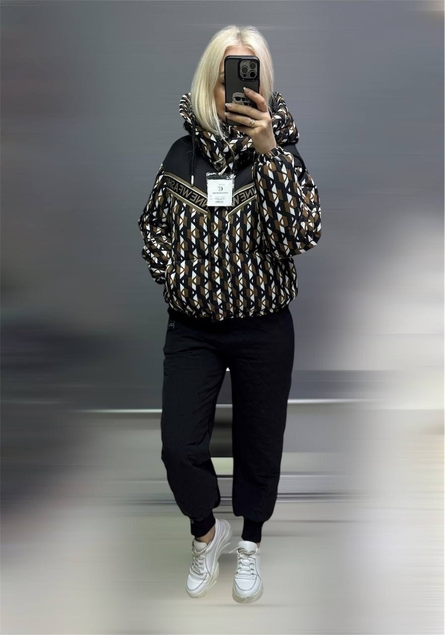 куртка стильная,костюм двусторонний,демисезонная куртка,теплый костюм,куртка фенди