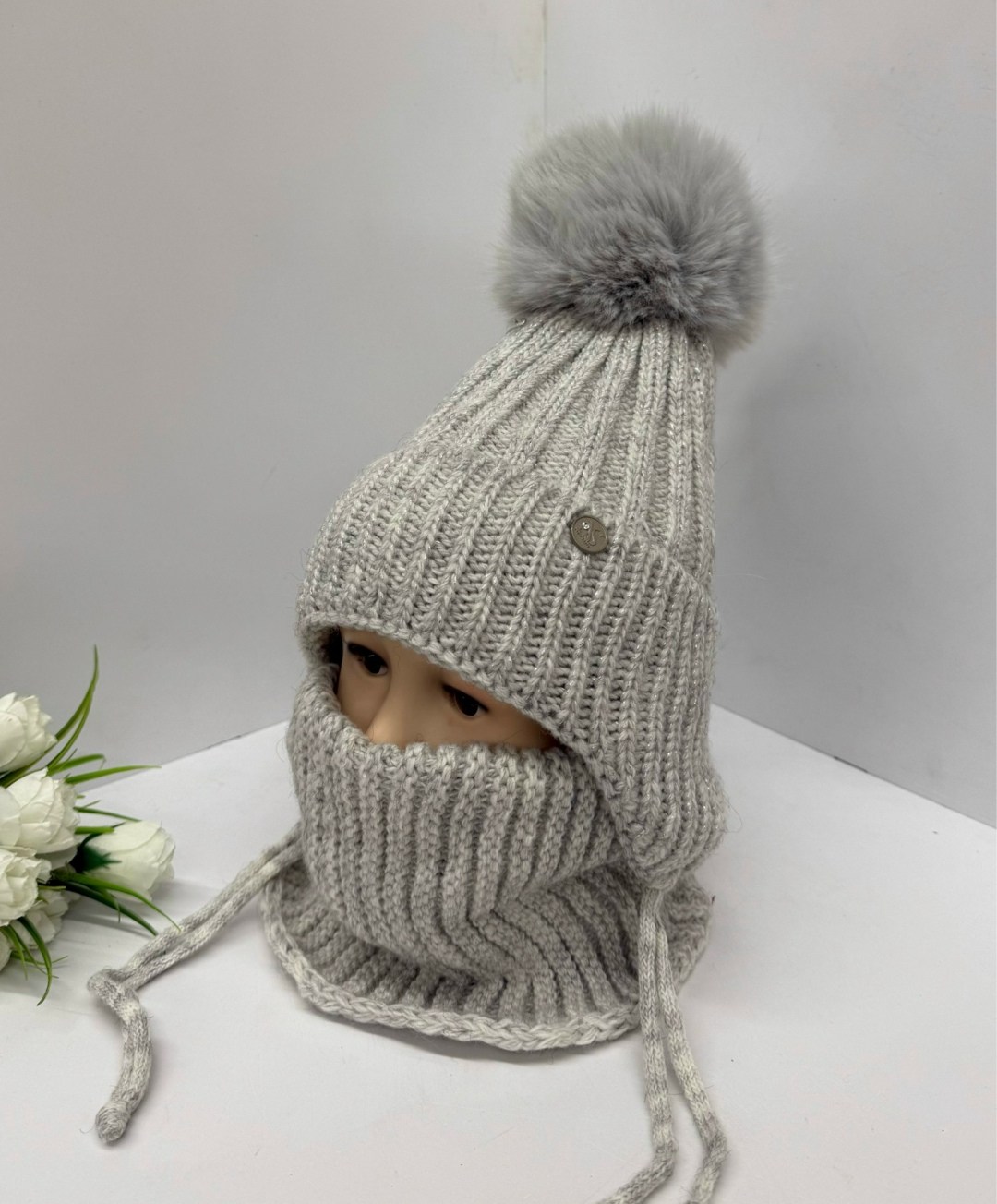 шапка для девочек,комплект детский шапка,шапка снуд,шапка снуд для девочки,шапка и снуд комплект