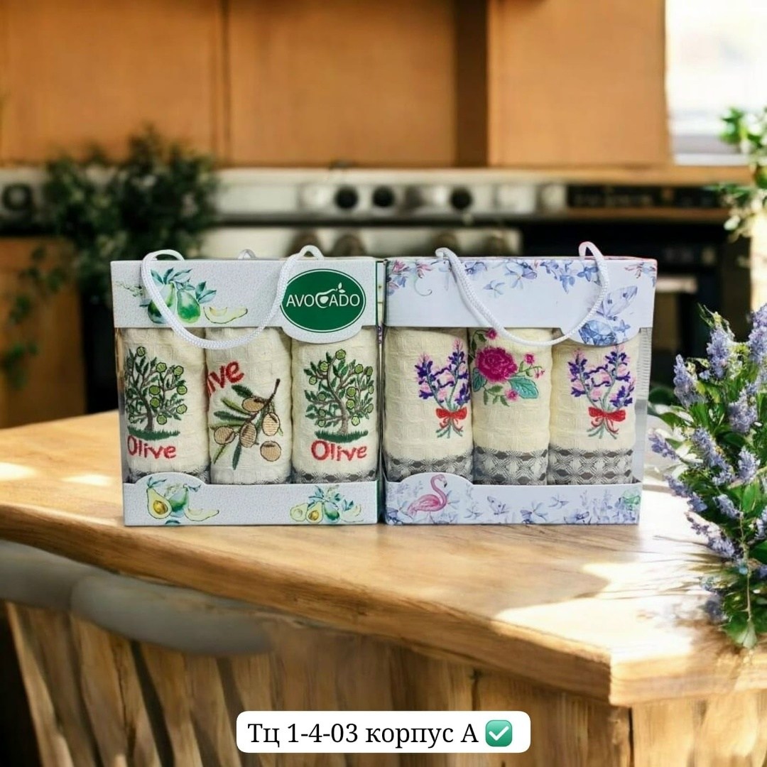 набор кухонные полотенец,полотенчики неделька,полотенца кухонные вафельные набор,полотенца кухонные набор подарочный,вафельные кухонные полотенца в коробке