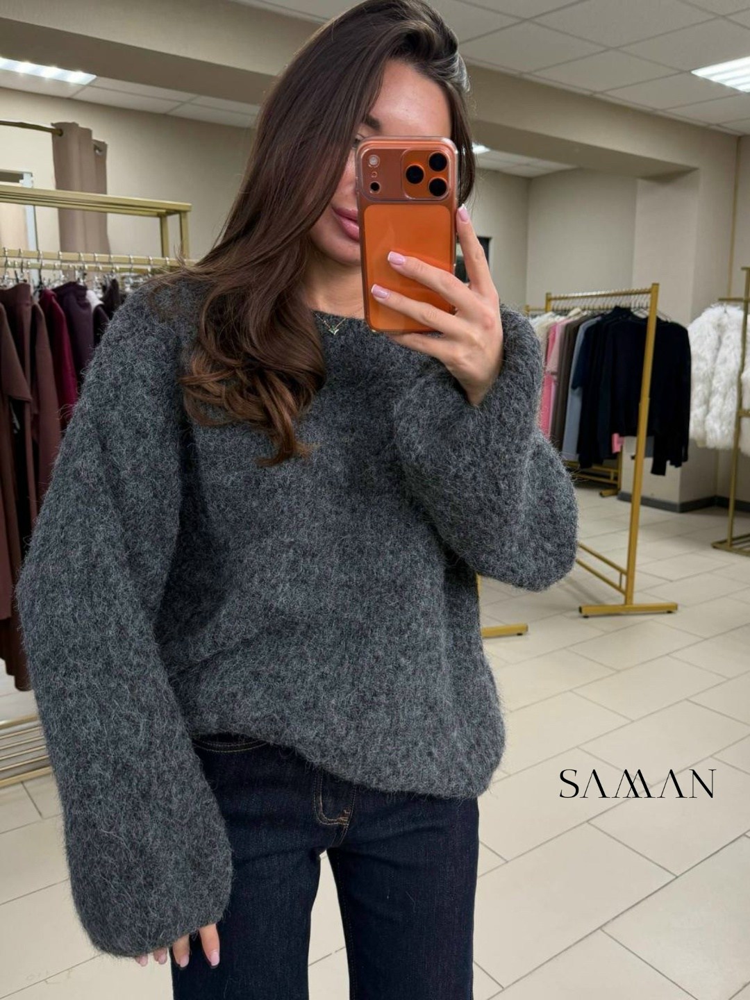 мохеровый свитер оверсайз,вязаные свитера,модный джемпер,пуловер оверсайз,стильный джемпер оверсайз