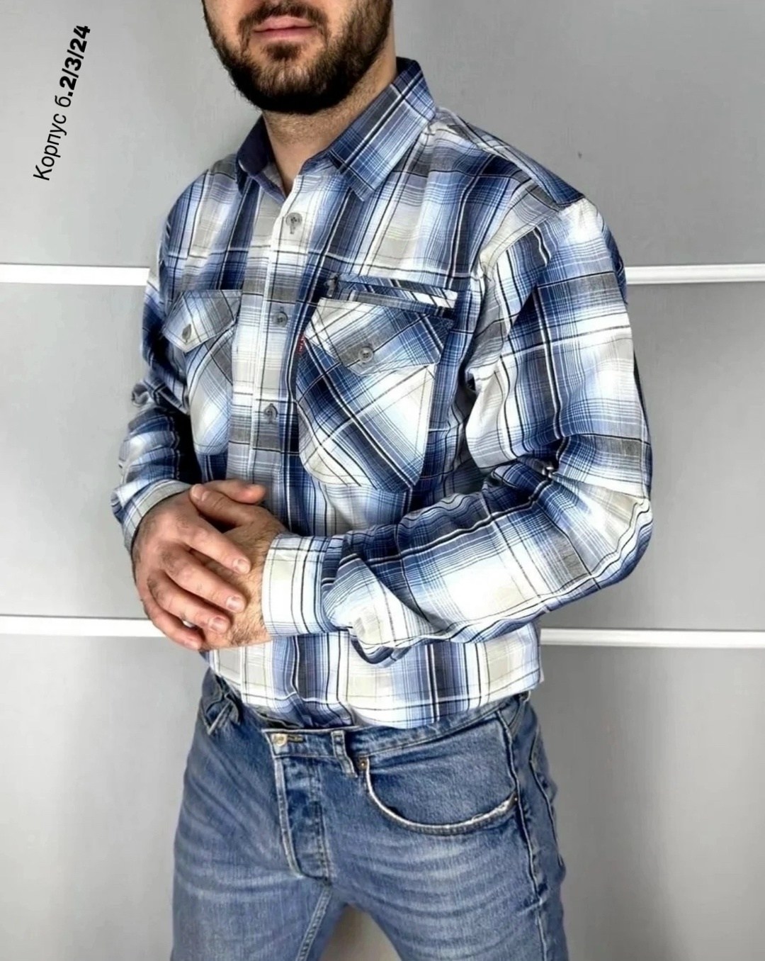 рубашка с длинными рукавами в клетку,мужская рубашка с длинными рукавами,рубашка мужская,рубашка,рубашка в клетку мужская