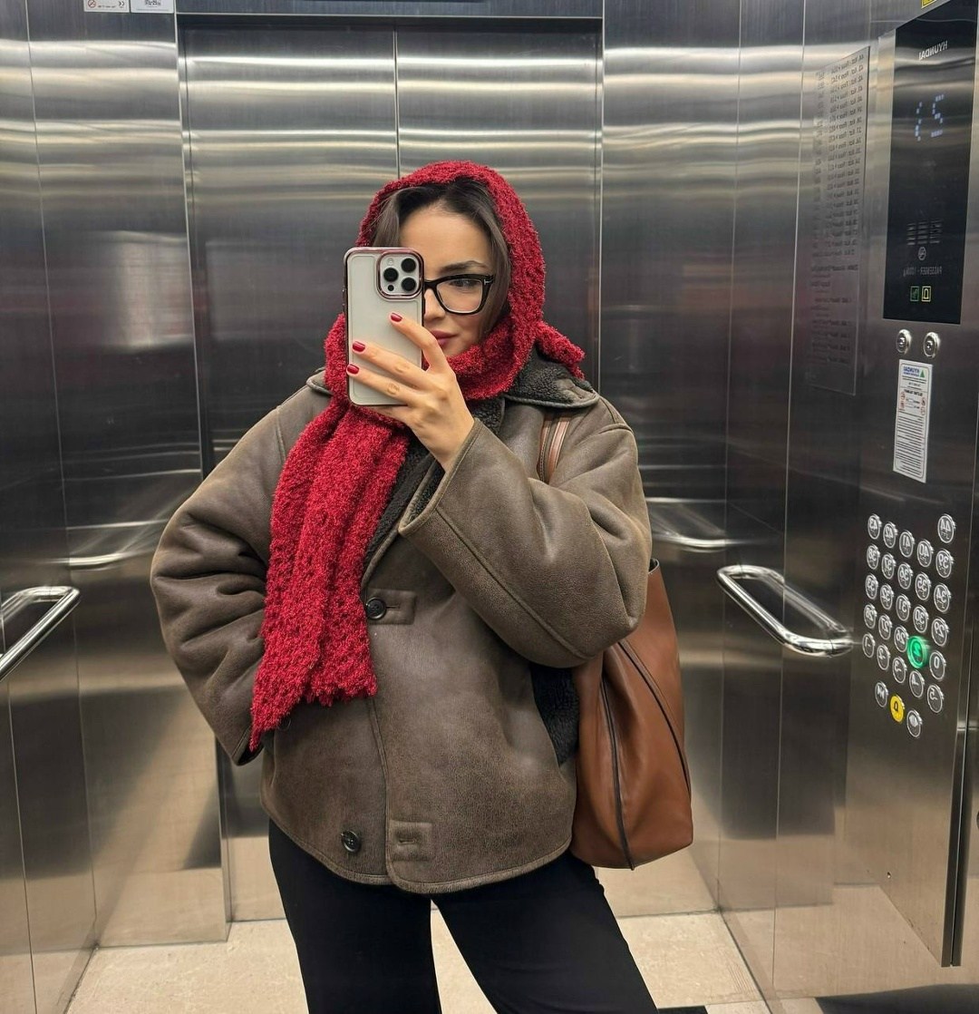 зимний стиль одежды,зимние образы,зимняя мода,стильная дубленка,зимний стиль