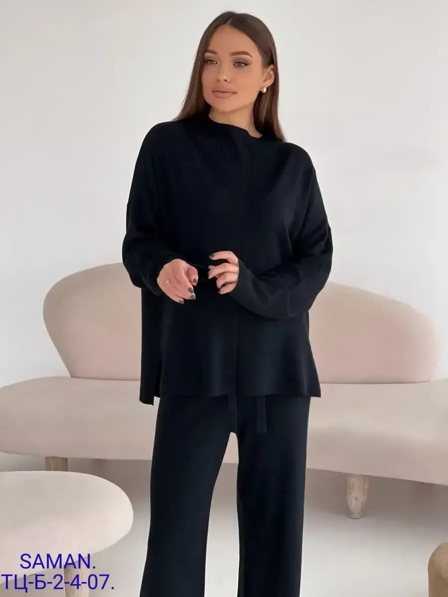 трикотажный костюм с брюками женский,трикотажный костюм с брюкам,костюм кашемир,брючный костюм оверсайз женский,брючный трикотажный костюм