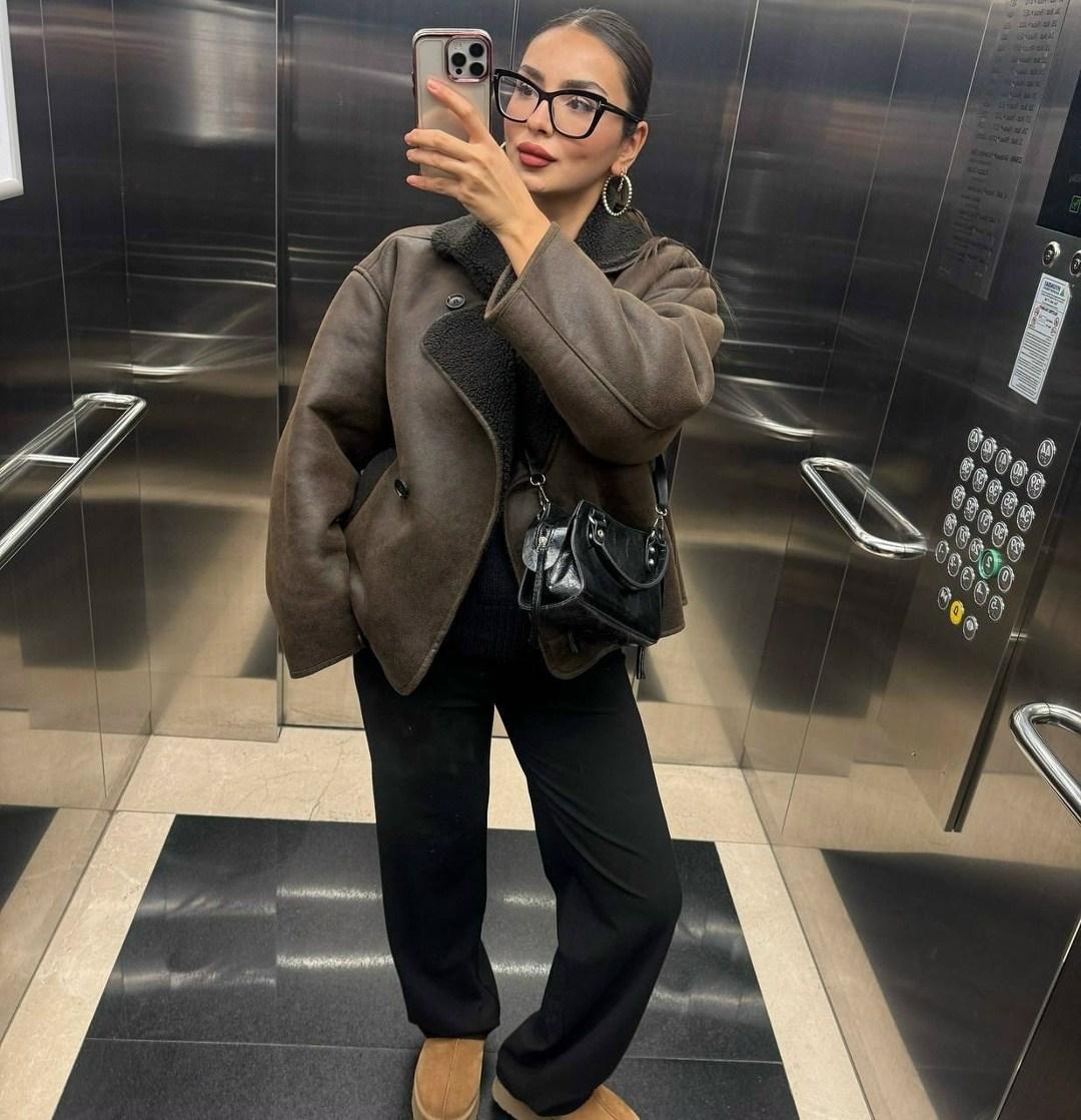 зимний стиль одежды,зимние образы,зимняя мода,стильная дубленка,зимний стиль