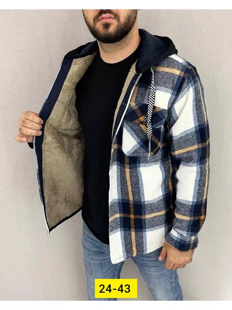 рубашка на меху с капюшоном,рубашка на меху,рубашка с капюшоном,теплая рубашка,рубашка куртка в клетку теплая с капюшоном