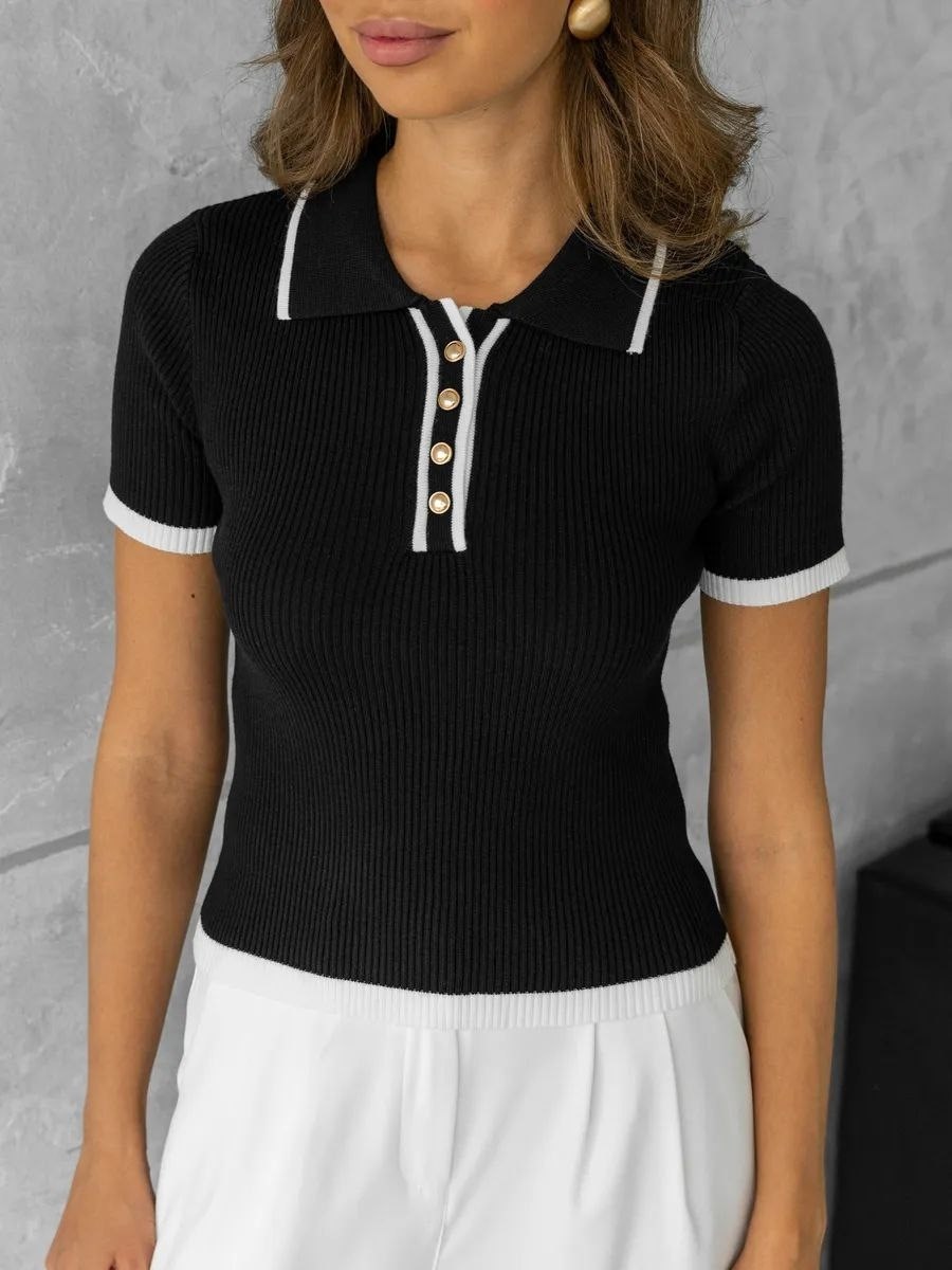 женский трикотажный пуловер,поло женская,джемпер женские,свитер с короткими рукавами,одежда для женщин