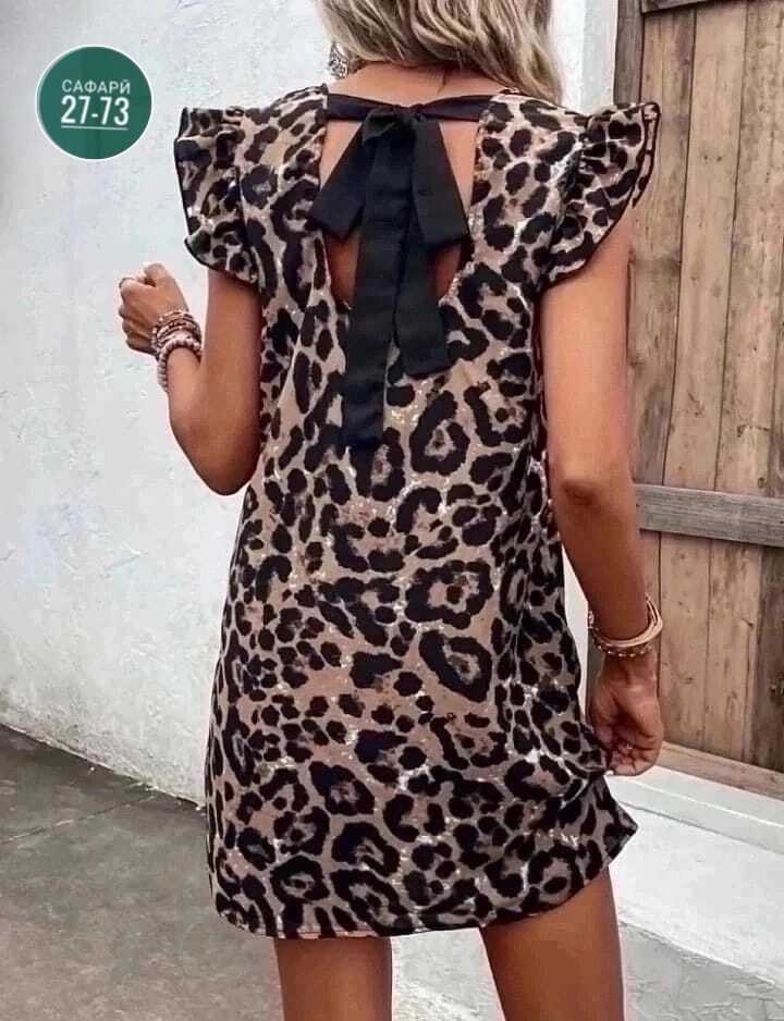 платье женское леопардовое,платье с леопардовым принтом,платье летнее,леопардовое платье,платье мини с леопардовым принтом