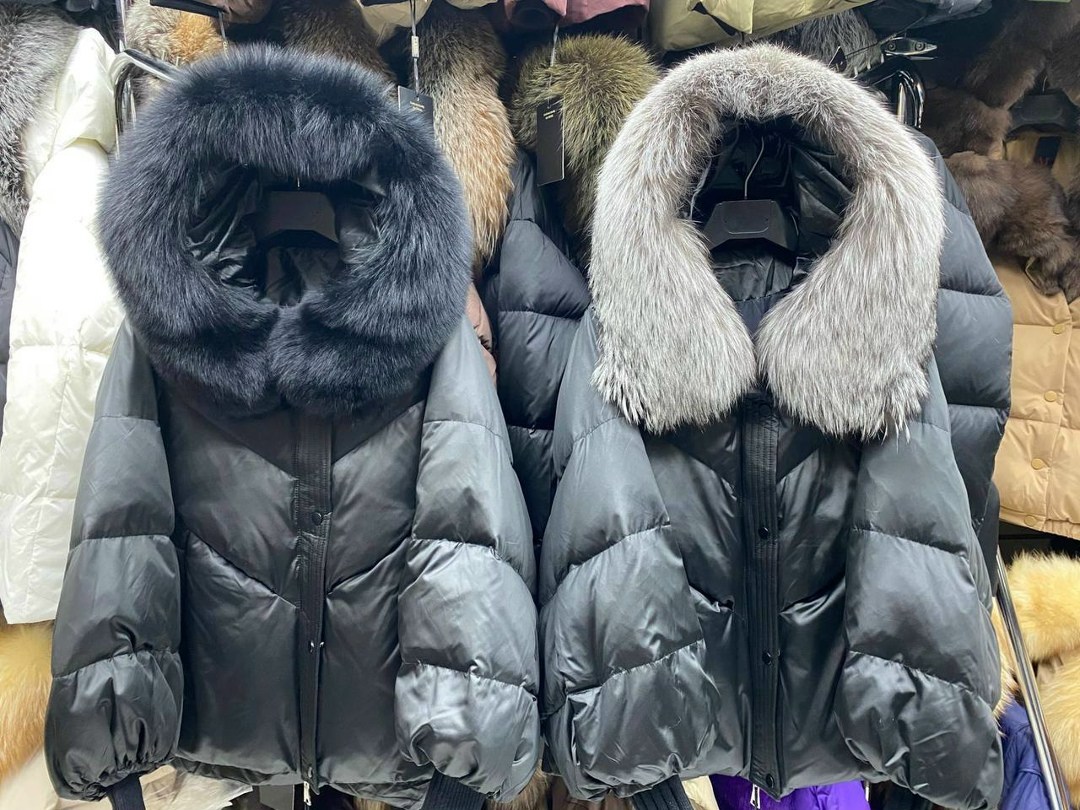 пуховики с натуральным мехом,пуховик с мехом,зимние куртки,зимняя куртка с мехом,женский пуховик