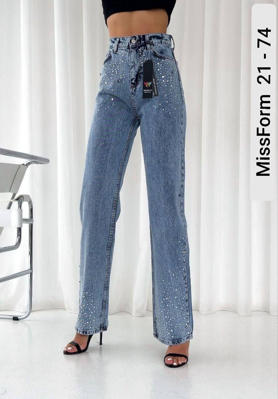 джинсы палаццо со стразами,джинсы палаццо,женские джинсы,прямые джинсы,модные джинсы