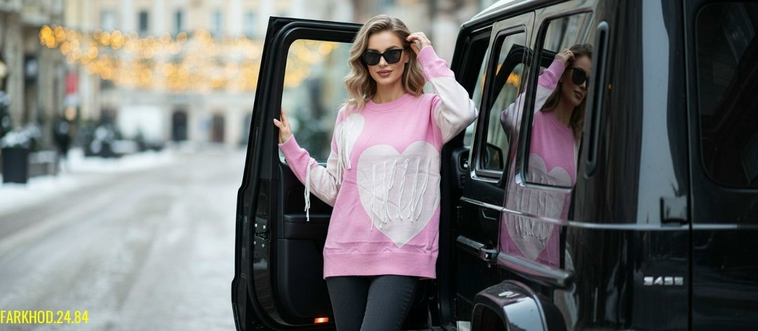 свитер удлиненная,модные свитера,свитера женские,свитер с сердцем,вязаные свитера