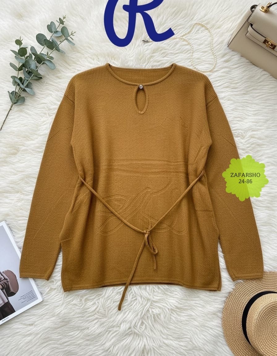 модный джемпер,свитер джемпер,трикотажный свитер,кофта женская,свитер с завязками