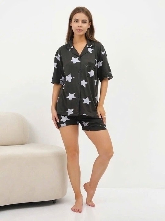 пижама с шортами и рубашкой,пижама женская с рубашкой,женский пижама,пижама с шортами,пижамы женская с шортами