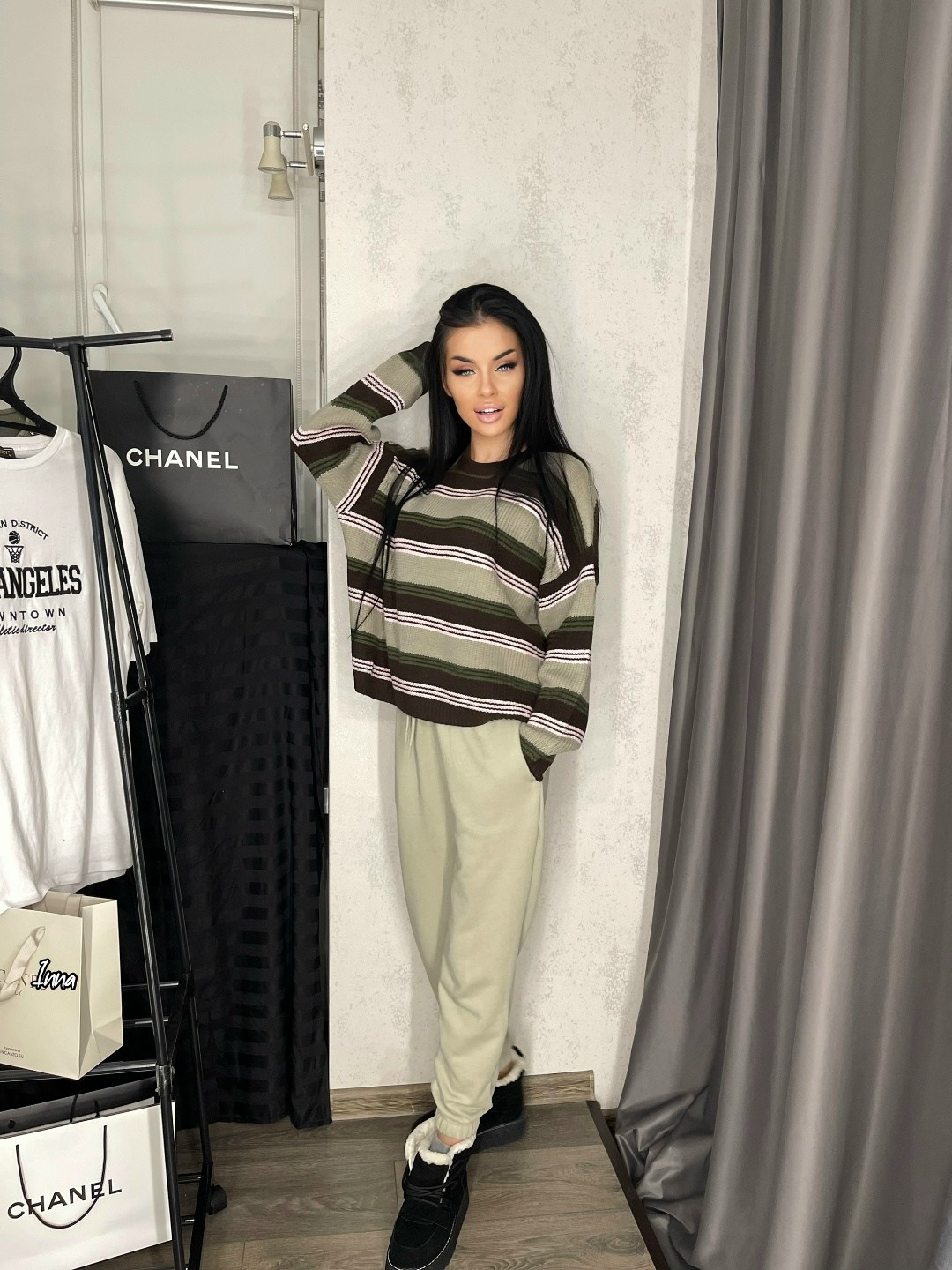 джемпер теплый,стильный джемпер,джемпер в полоску,женский свитер,джемпер повседневный