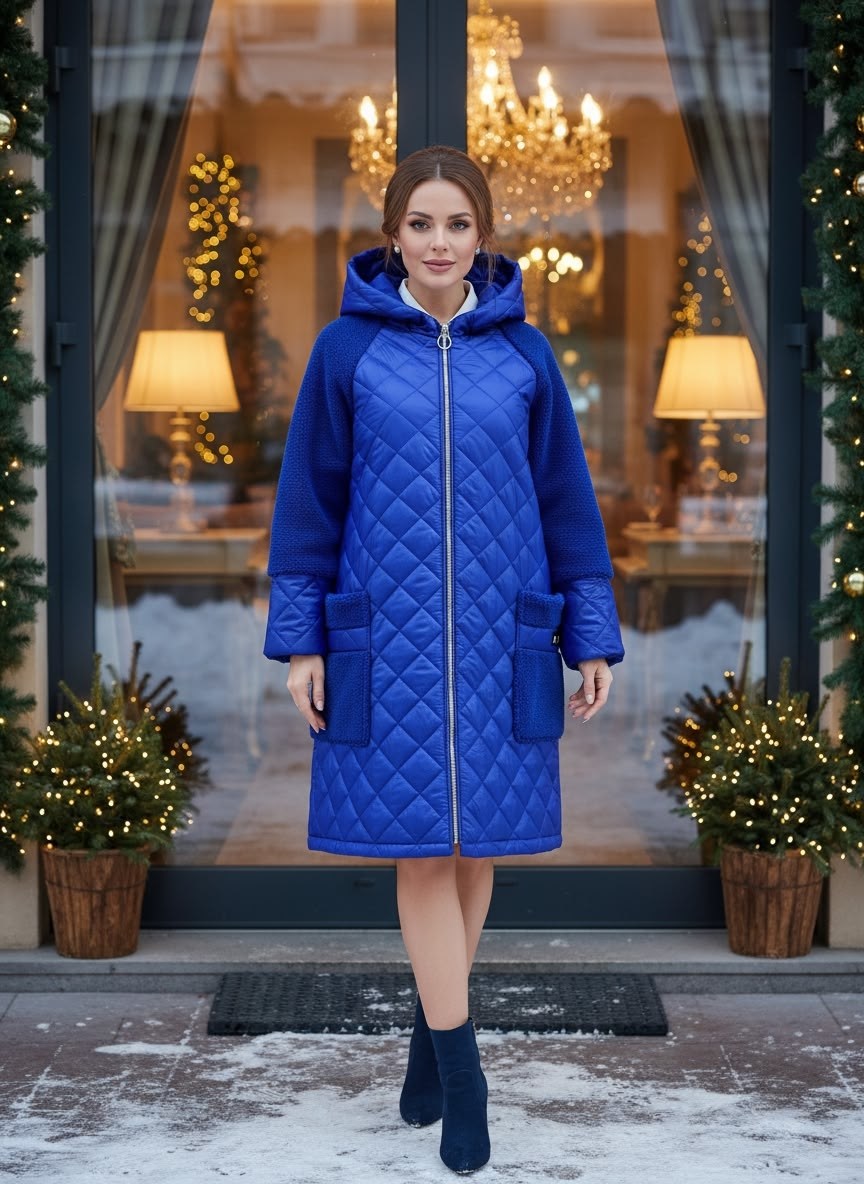 пальто комбинированное,пальто стеганое женское ланика,пальто стеганое женское,стильное пальто,стильные пуховики