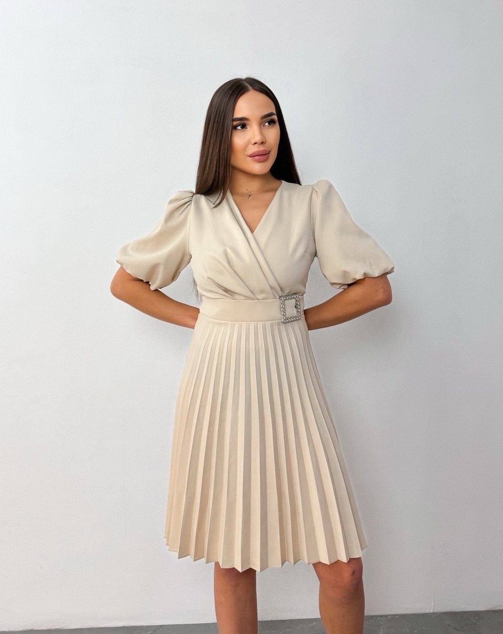 платье женская,платье,плиссированное платье,платье креп,повседневные платья