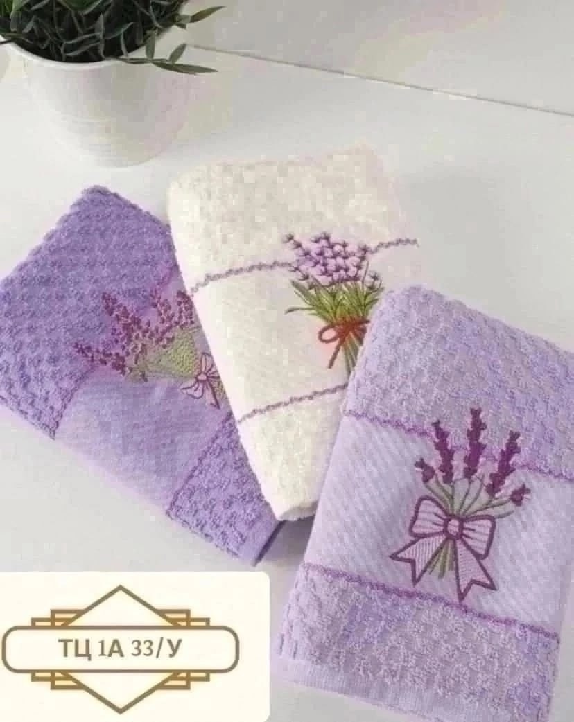 кухонное полотенце meteor lavanta цвет:лаванда-крем (40х60 см - 3 шт),набор кухонные полотенец,набор полотенец для кухни,полотенца для кухни,кухонные полотенца лаванда