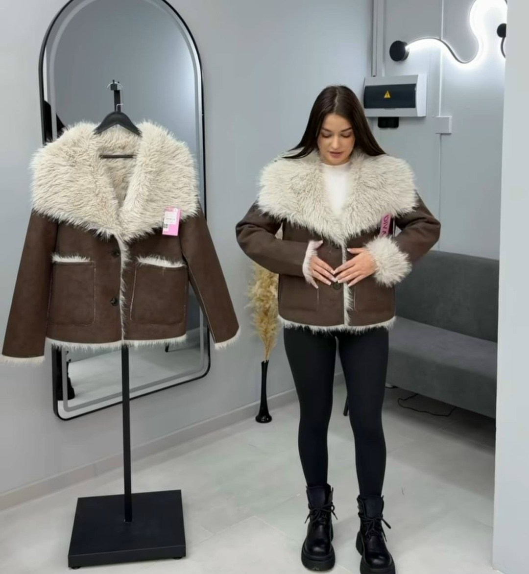 женская дубленка,зимняя дубленка,дубленка авиатор,модная куртка,стильная дубленка