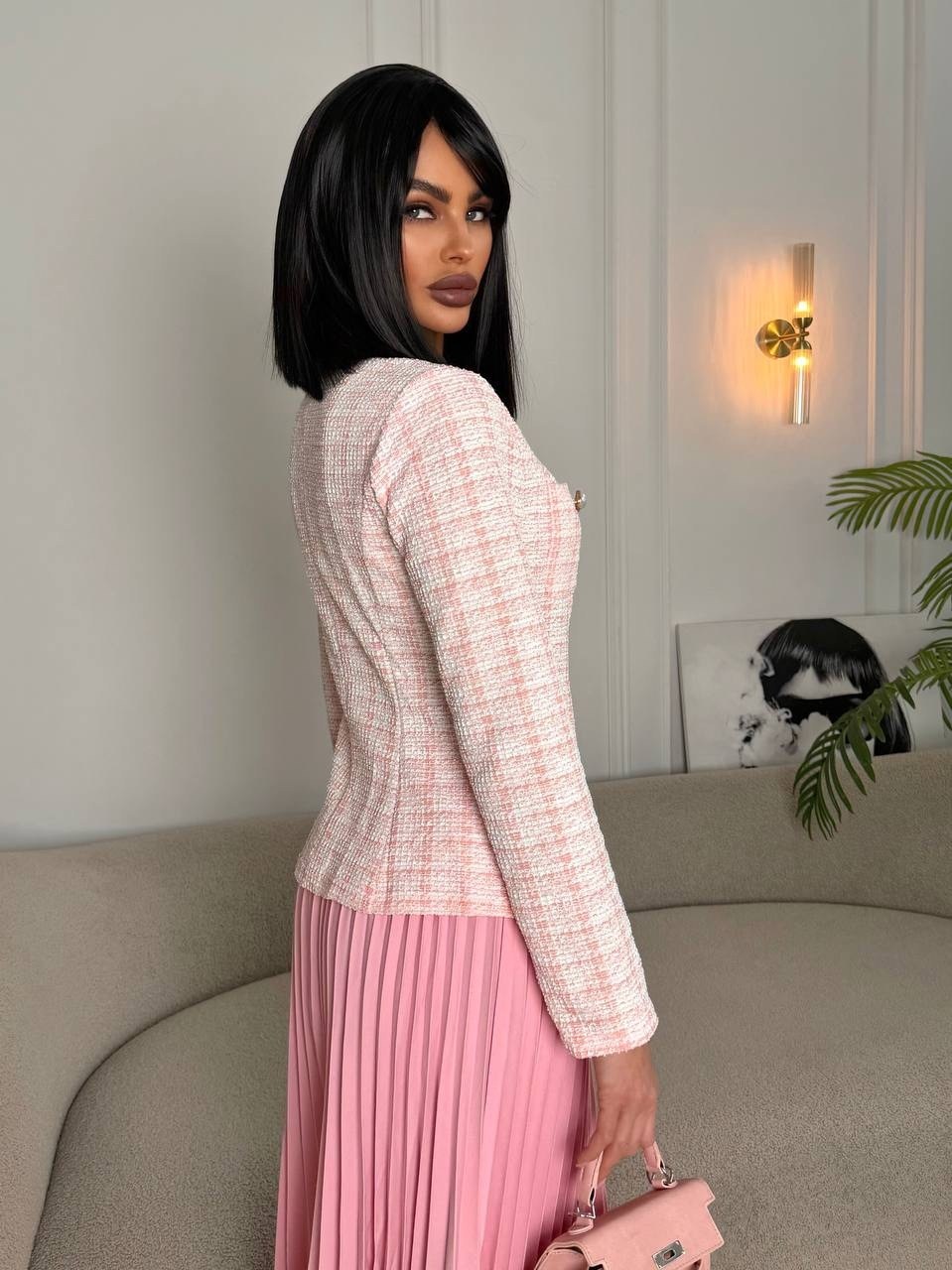 плиссированная юбка,плиссе юбка,серая плиссированная юбка,костюм с юбкой плиссе,плиссированная юбка с жакетом