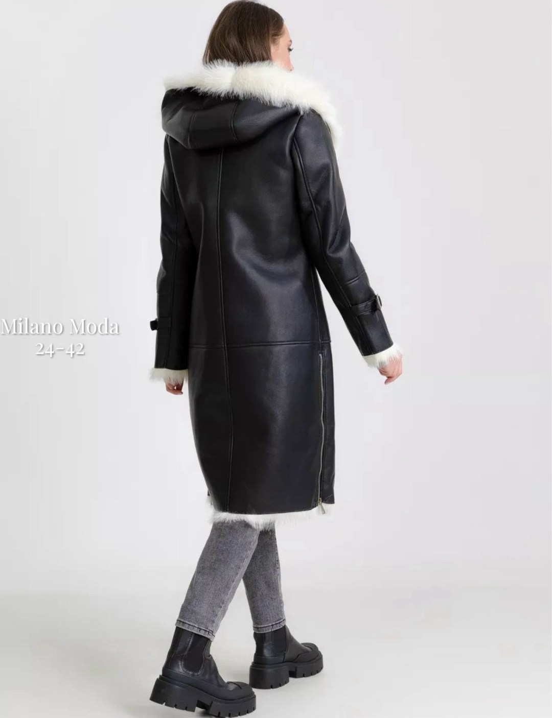 женская дубленка,дубленка зимняя с капюшоном удлиненная,дубленка зимняя женская,дубленка удлиненная,черная дубленка