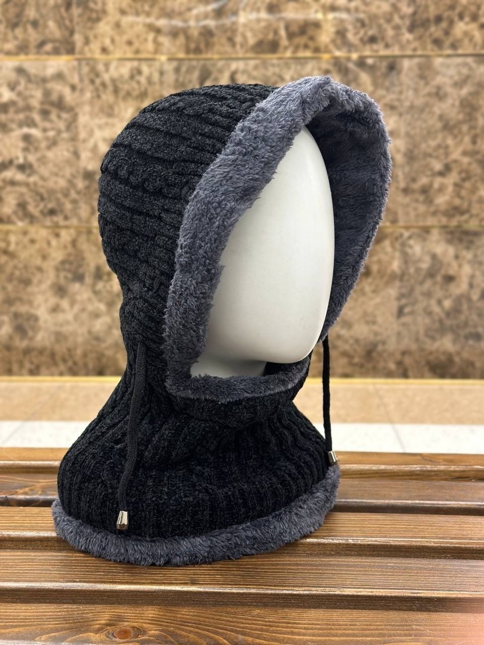 балаклава вязаная,капюшон капор,вязаный капор,шапка капор,шапка зимняя вязаная