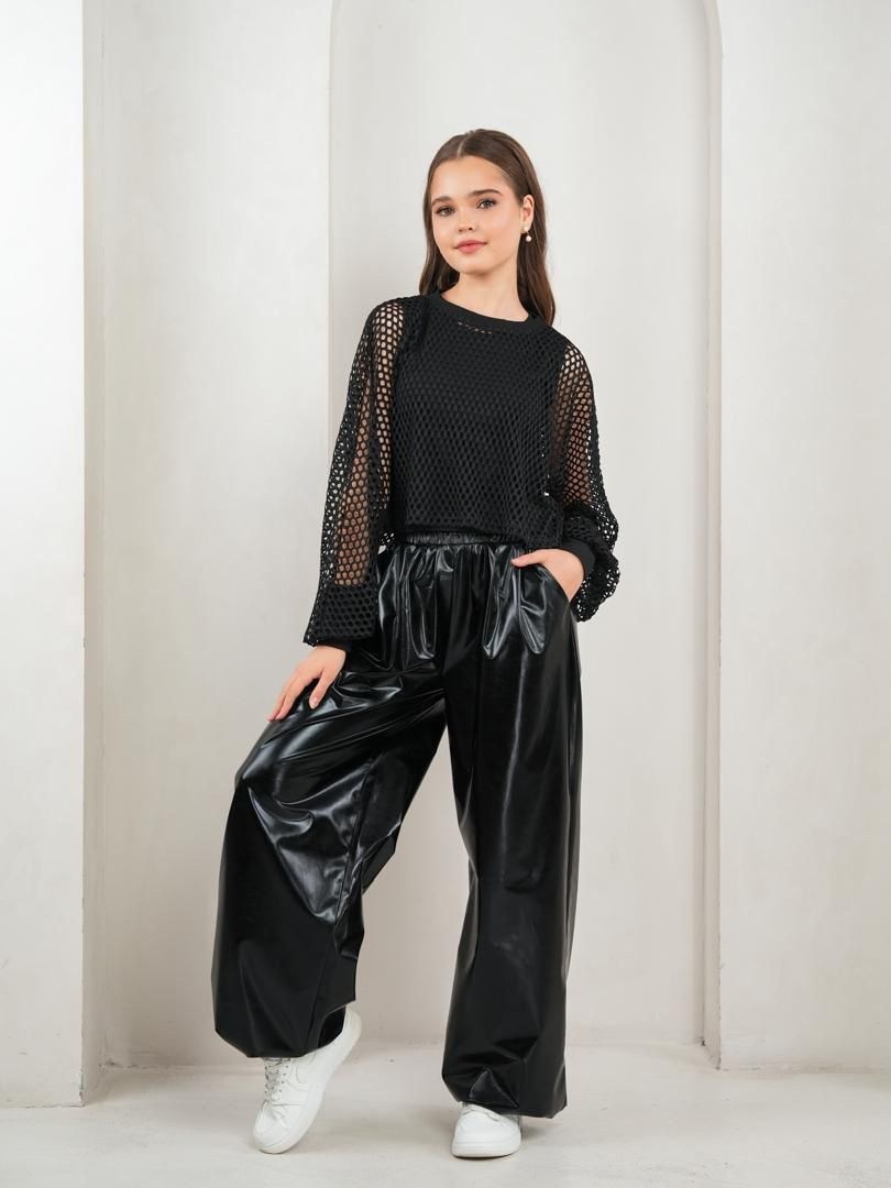 брюки серебряные,брюки нарядные,брюки широкие,блестящие брюки,брюки для девочек