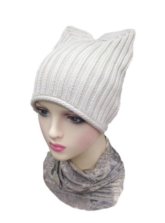 шапка с кошачьими ушками,шапка с ушками,вязаная шапка с ушками,вязаная шапка с кошачьими ушками,шапка вязаная с ушками женская