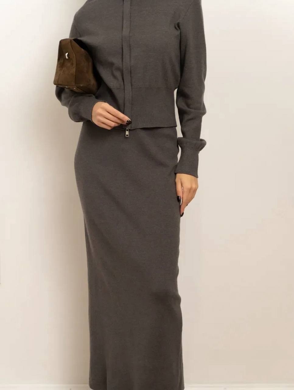 женский трикотажный костюм с юбкой,костюм лапша с длинной юбкой,костюмы женские с юбкой,трикотажные костюмы,костюм с длинной юбкой