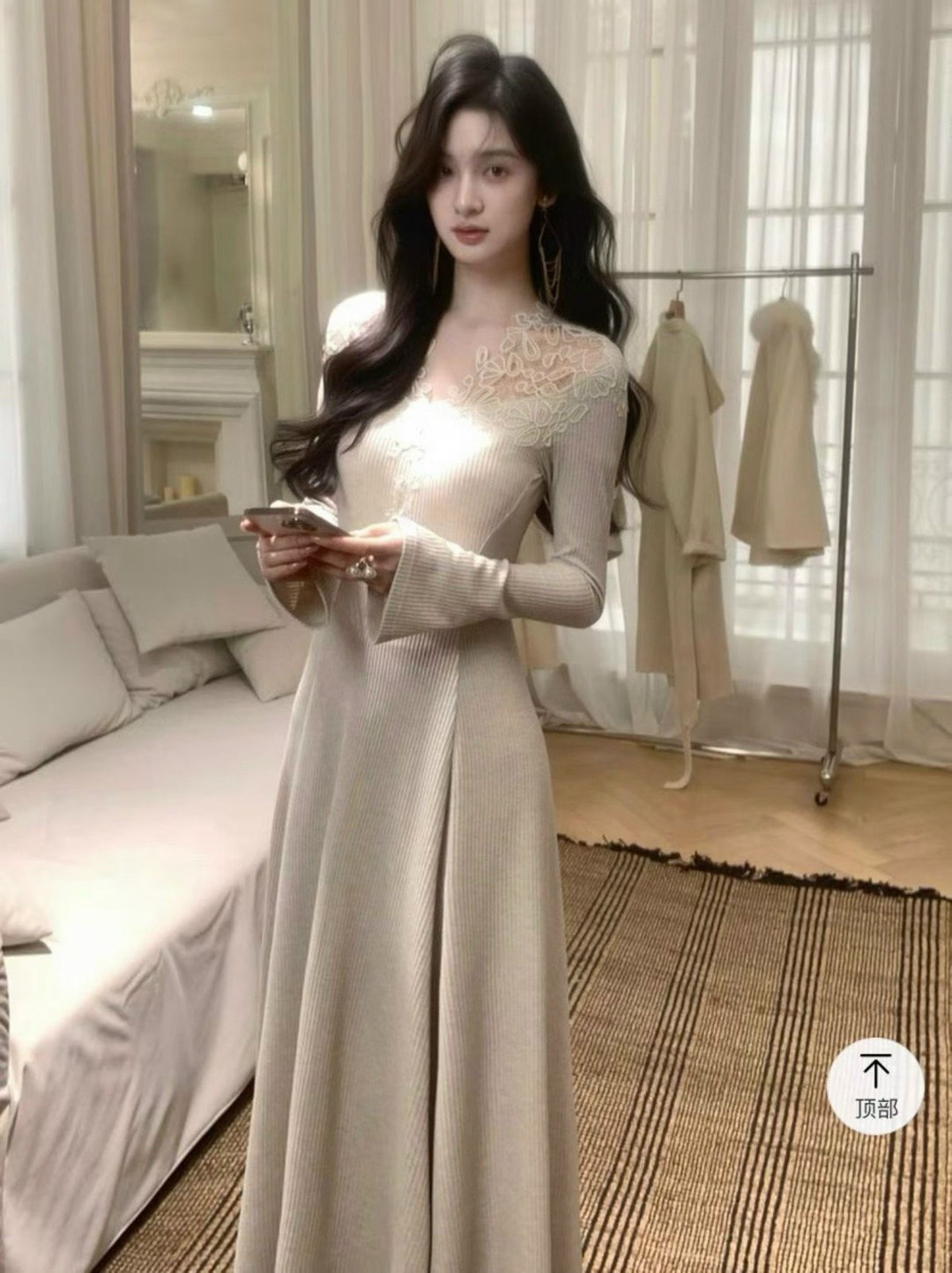 женское длинное платье,женское платье с длинными рукавами,элегантное женское платье,вязаные платья,стильное платье