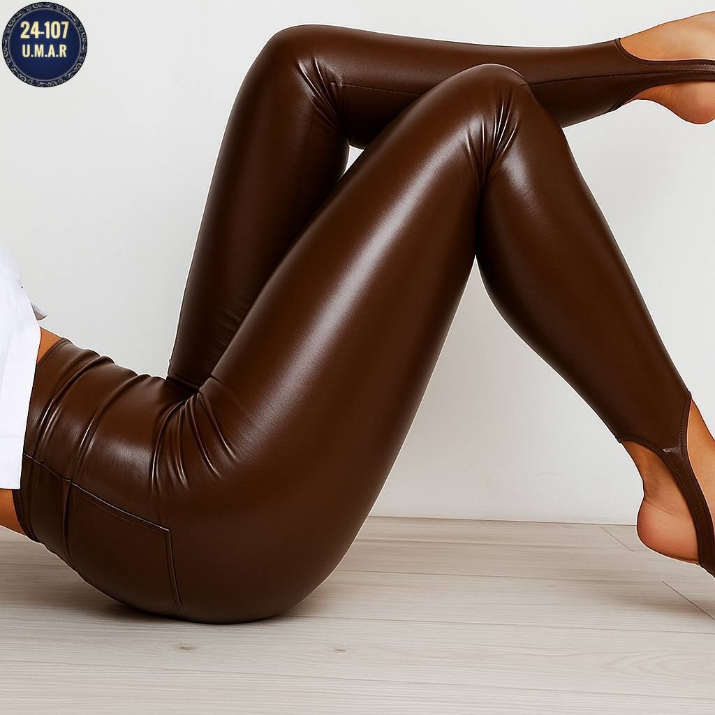 кожаные леггинсы,леггинсы из искусственной кожи с высокой талией,леггинсы из искусственной кожи,коричневые кожаные легинсы,кожаные легинсы