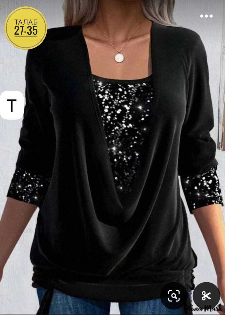 женская кофта,блузка женская,блузка с пайетками,элегантная женская блузка,блестящая блузка