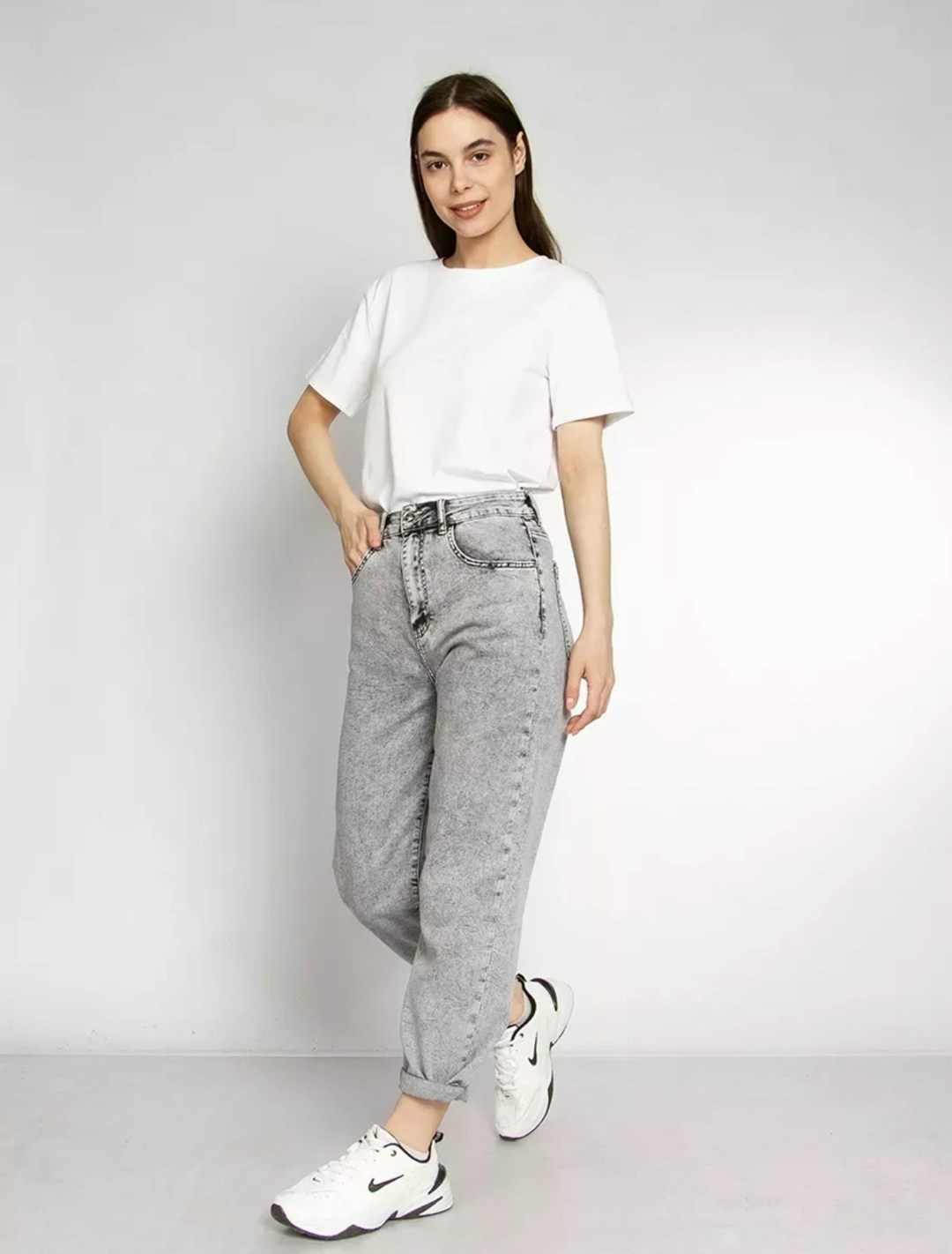 джинсы мом женские серые котон,джинсы женские серые,женские джинсы,джинсы брюки,джинсы бананы женские