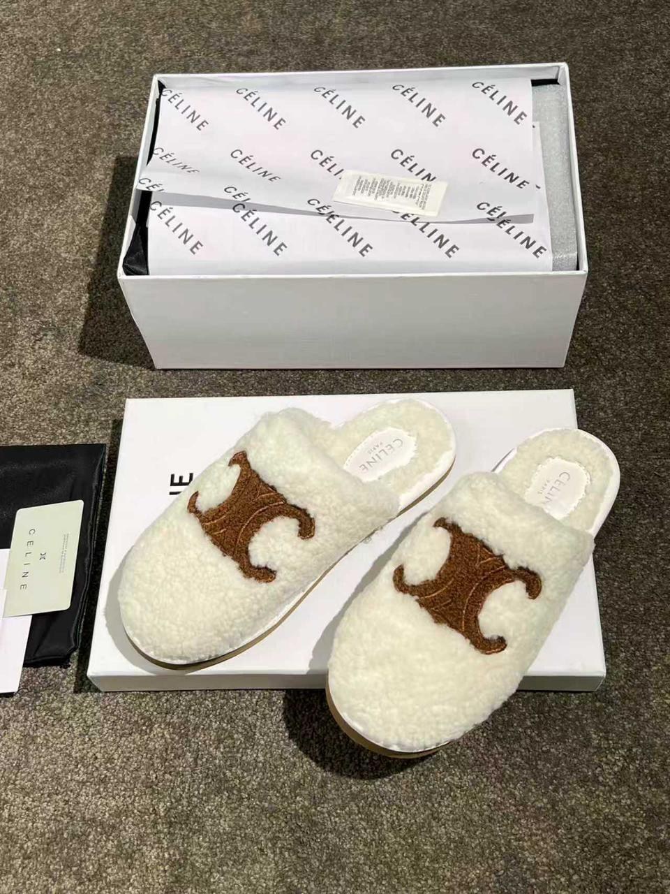 тапочки женские,тапочки celine,тапочки меховые,модные тапочки,тапки меховые