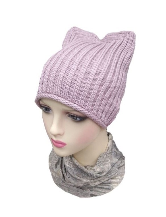 шапка с кошачьими ушками,шапка с ушками,вязаная шапка с ушками,вязаная шапка с кошачьими ушками,шапка вязаная с ушками женская