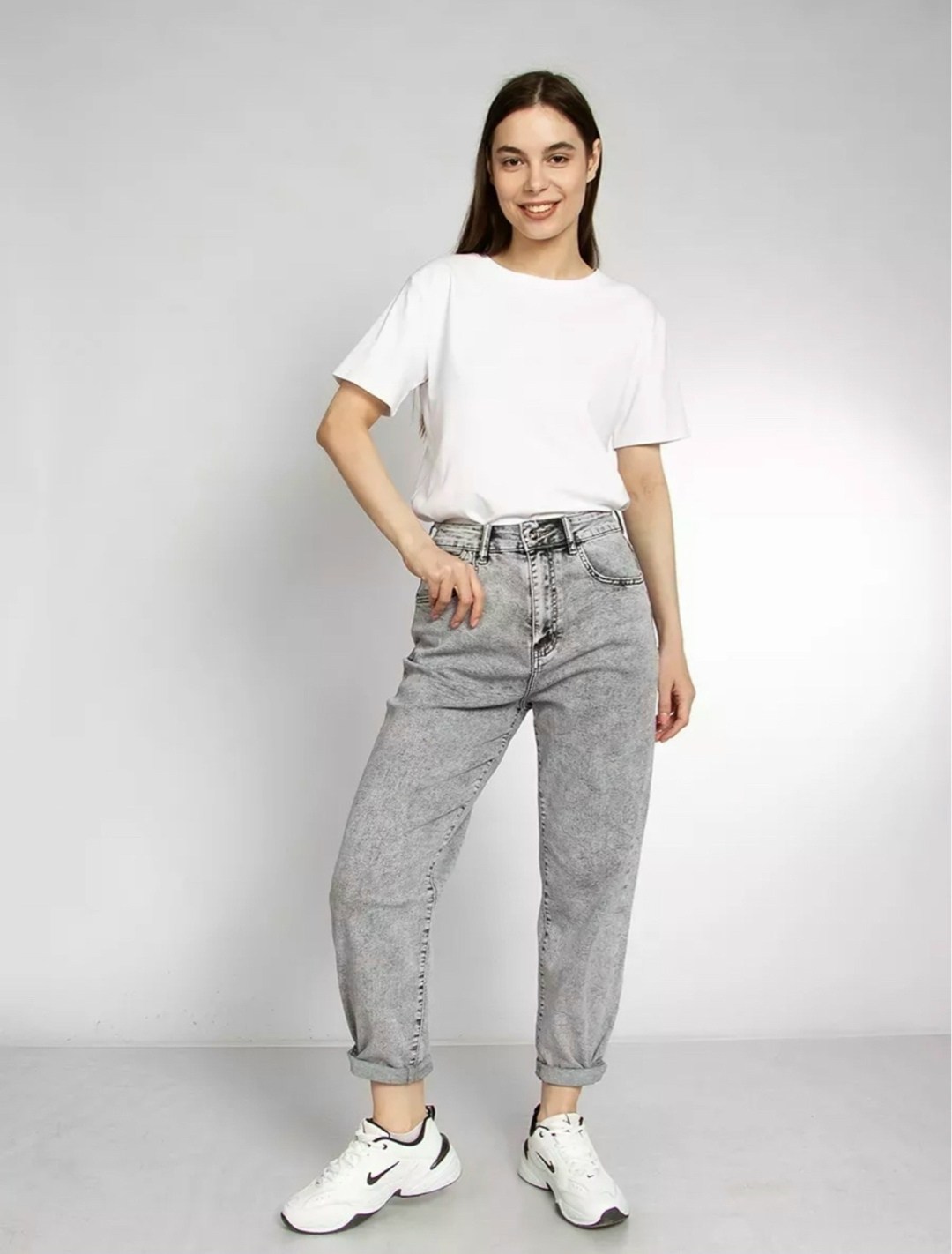джинсы мом женские серые котон,джинсы женские серые,женские джинсы,джинсы брюки,джинсы бананы женские